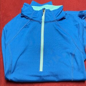 Blue Quarter-Zip Pullover